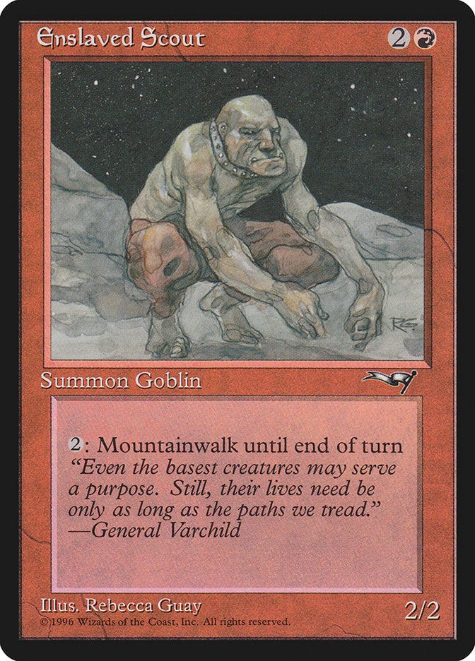 Enslaved Scout (Crouching) [Alliances] | Good Games Cannington