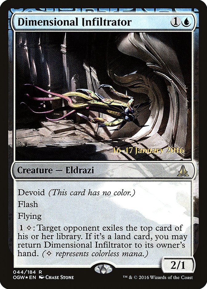 Dimensional Infiltrator [Oath of the Gatewatch Prerelease Promos] | Good Games Cannington