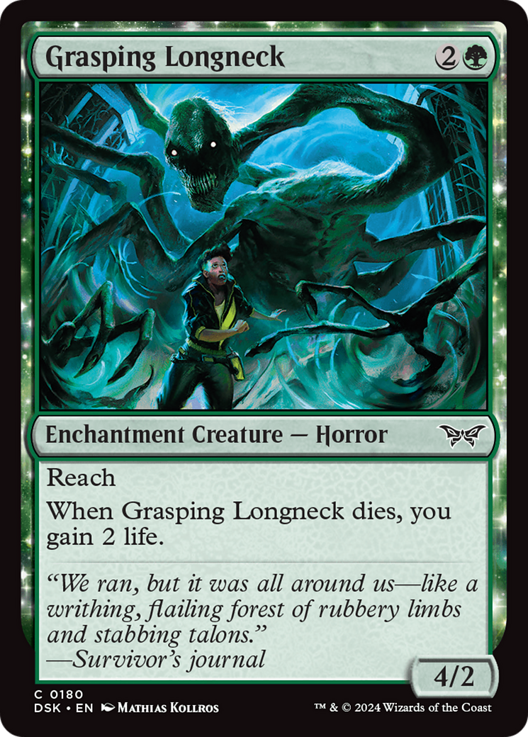 Grasping Longneck [Duskmourn: House of Horror] | Good Games Cannington