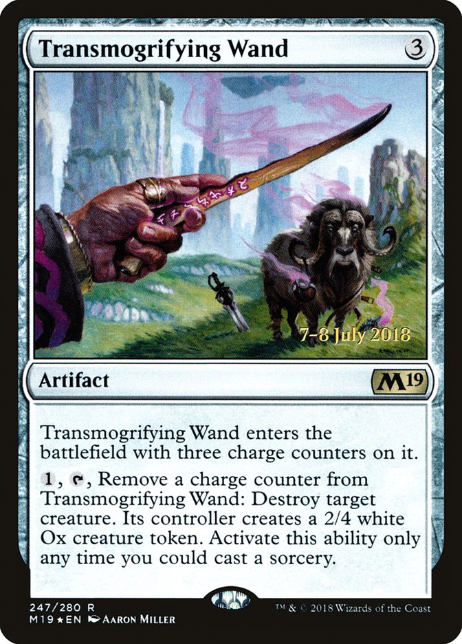Transmogrifying Wand [Core Set 2019 Prerelease Promos] | Good Games Cannington