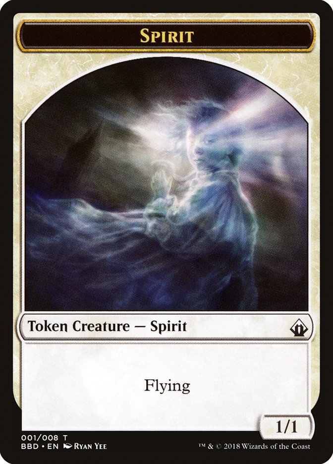 Spirit Token [Battlebond Tokens] | Good Games Cannington