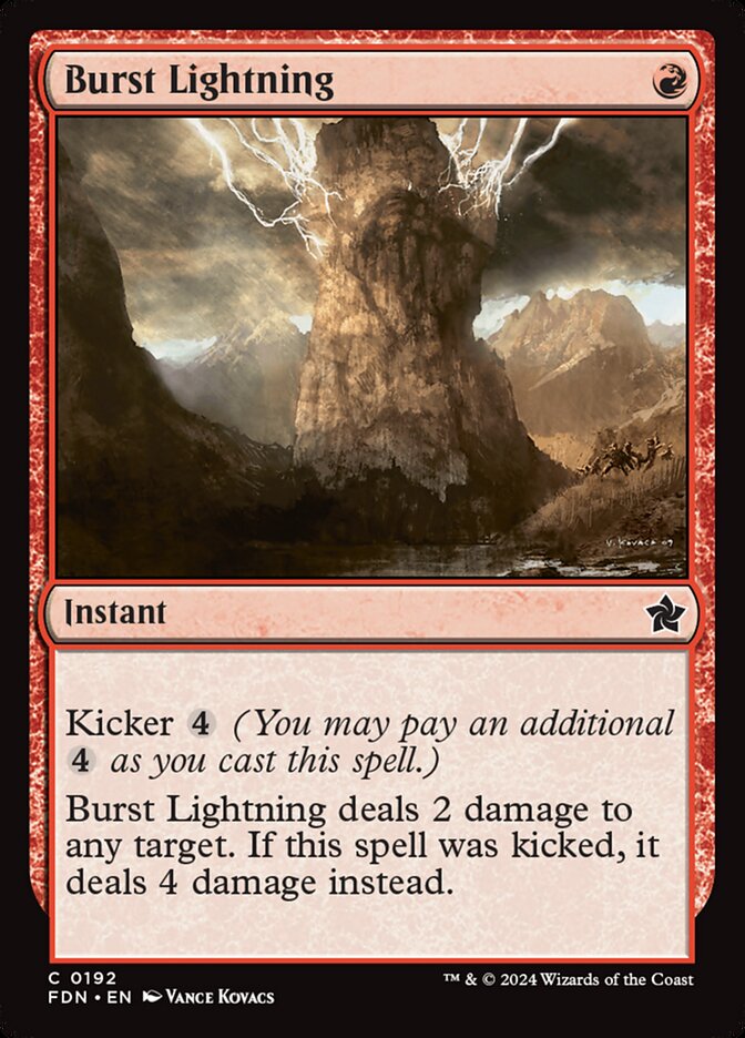 Burst Lightning 192/291 (Foundations)  | Good Games Cannington
