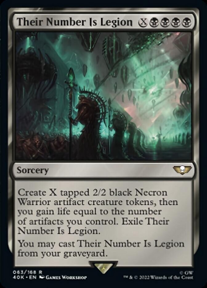 Their Number Is Legion (Surge Foil) [Warhammer 40,000] | Good Games Cannington
