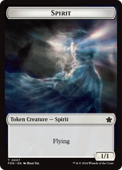 Spirit // Cat (0001) Doubled-Sided Token [Foundations Tokens] | Good Games Cannington