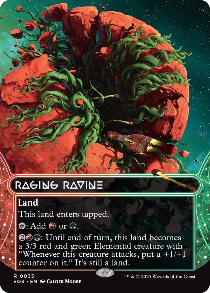Raging Ravine 0035 Borderless 35 (Edge of Eternities: Stellar Sights)  | Good Games Cannington