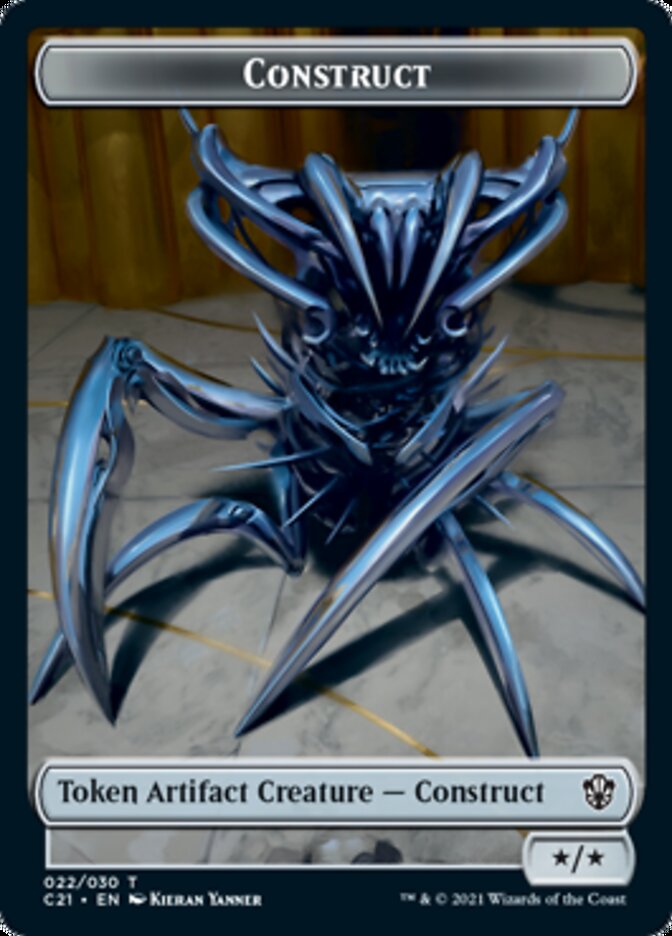 Construct (022) // Treasure Double-Sided Token [Commander 2021 Tokens] | Good Games Cannington