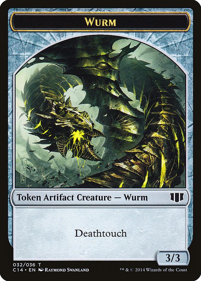 Wurm (032/036) // Goat Double-Sided Token [Commander 2014 Tokens] | Good Games Cannington