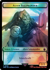 Horse // Alien Salamander Double-Sided Token (Surge Foil) [Doctor Who Tokens] | Good Games Cannington