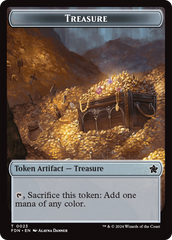 Goblin // Treasure Double-Sided Token [Foundations Tokens] | Good Games Cannington