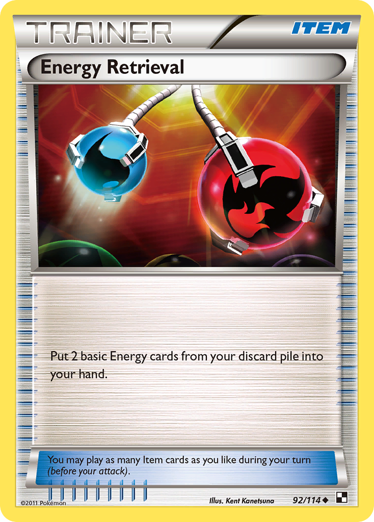 Energy Retrieval (92/114) [Black & White: Base Set] | Good Games Cannington
