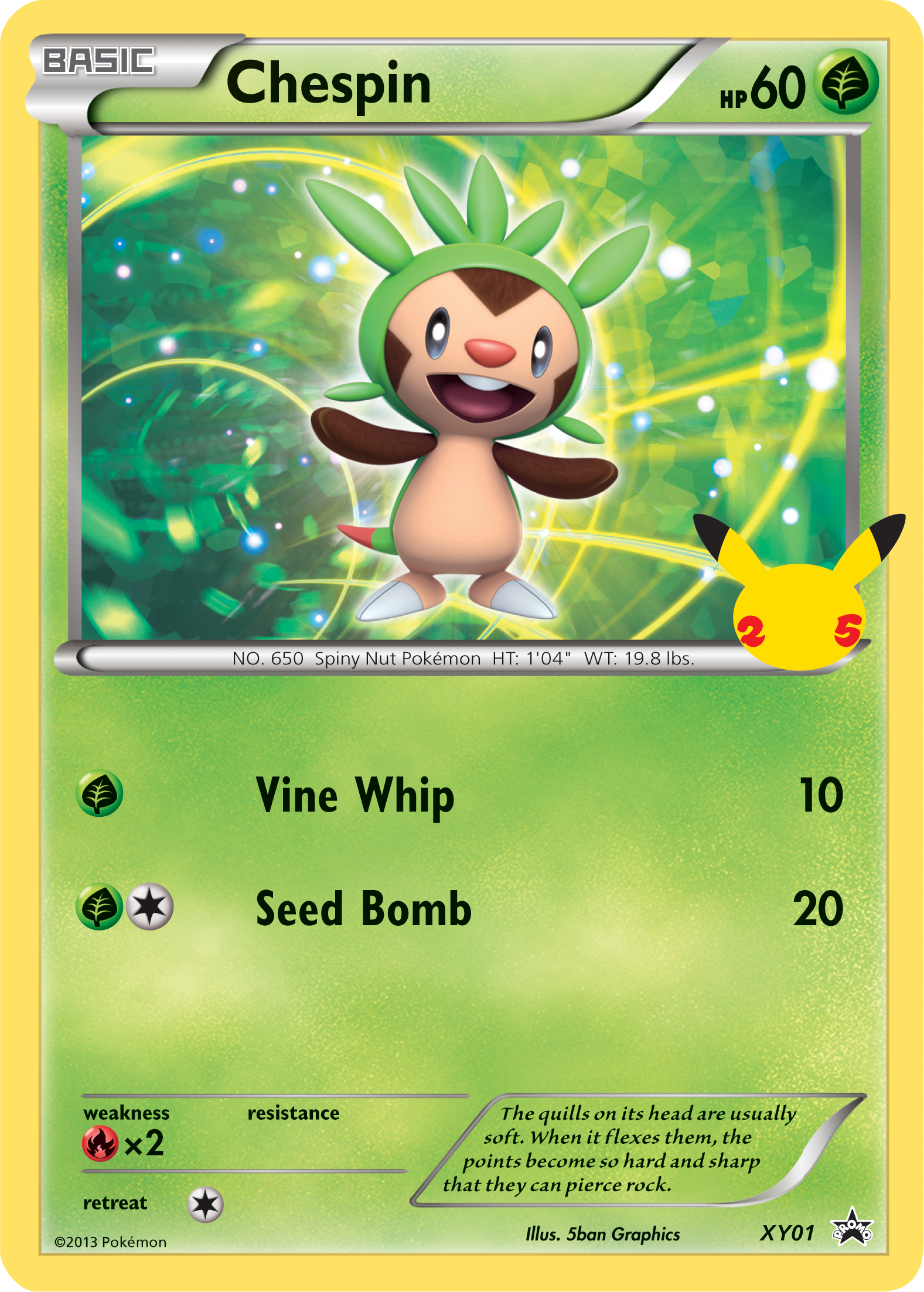 Chespin (XY01) (Jumbo Card) [First Partner Pack] | Good Games Cannington