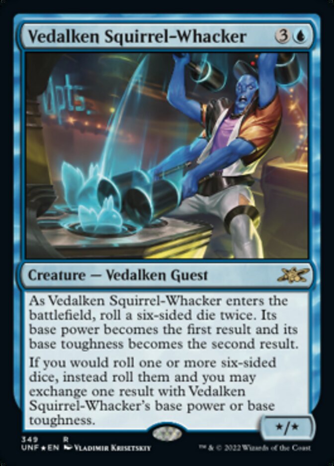 Vedalken Squirrel-Whacker (Galaxy Foil) [Unfinity] | Good Games Cannington