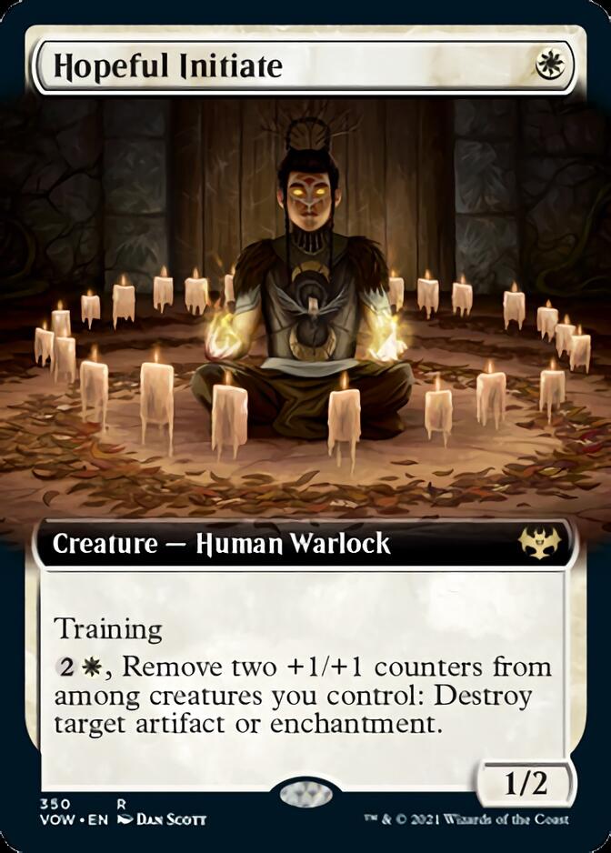 Hopeful Initiate (Extended Art) [Innistrad: Crimson Vow] | Good Games Cannington