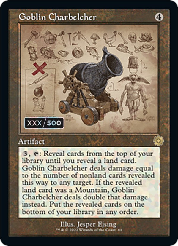 Goblin Charbelcher (Retro Schematic) (Serialized) [The Brothers' War Retro Artifacts] | Good Games Cannington