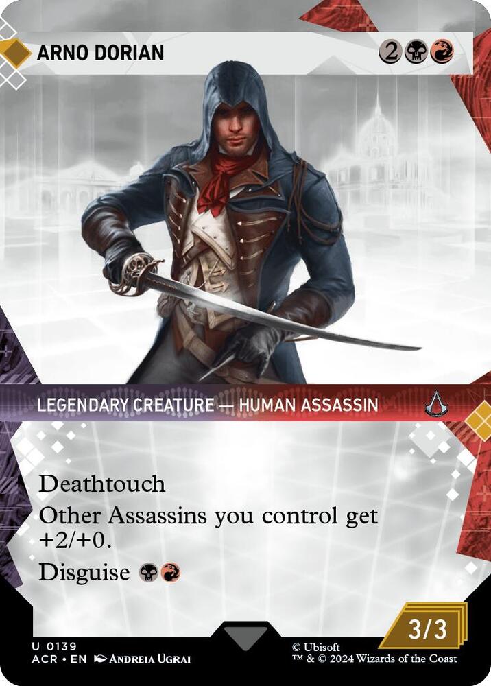 Arno Dorian 139/110 (Universes Beyond: Assassin's Creed)  - Showcase | Good Games Cannington
