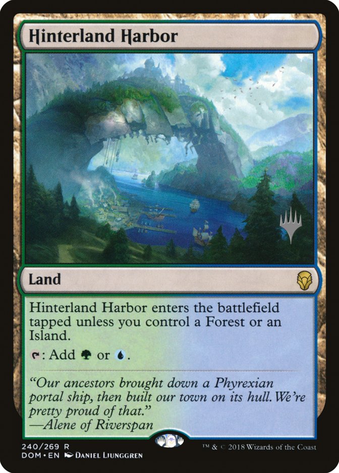 Hinterland Harbor (Promo Pack) [Dominaria Promos] | Good Games Cannington