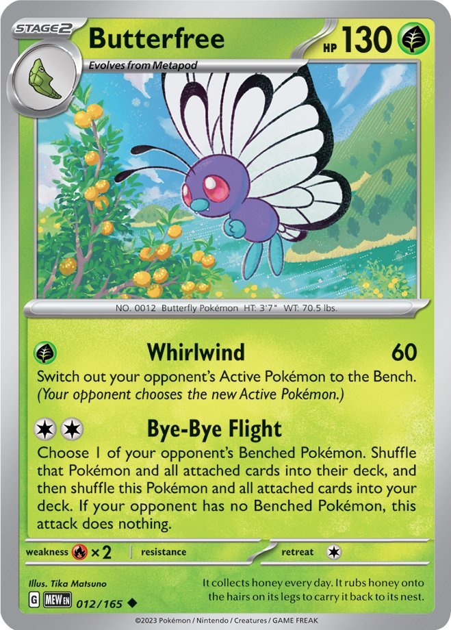 Butterfree (012/165) [Scarlet & Violet 151] | Good Games Cannington