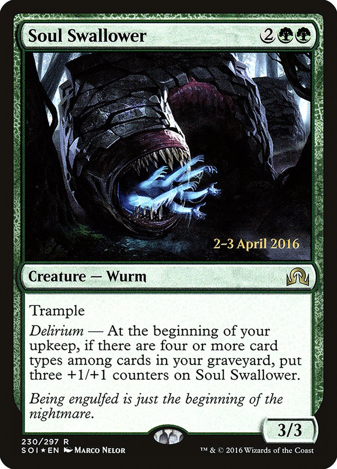 Soul Swallower [Shadows over Innistrad Prerelease Promos] | Good Games Cannington