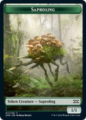 Saproling // Servo Double-Sided Token [Double Masters Tokens] | Good Games Cannington