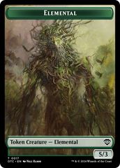 Insect // Elemental (0017) Double-Sided Token [Outlaws of Thunder Junction Commander Tokens] | Good Games Cannington