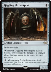 Giggling Skitterspike (Extended Art) [Duskmourn: House of Horror Commander] | Good Games Cannington