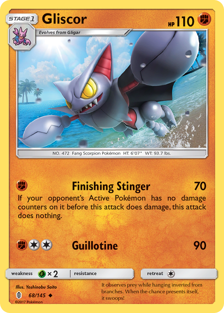 Gliscor (68/145) [Sun & Moon: Guardians Rising] | Good Games Cannington
