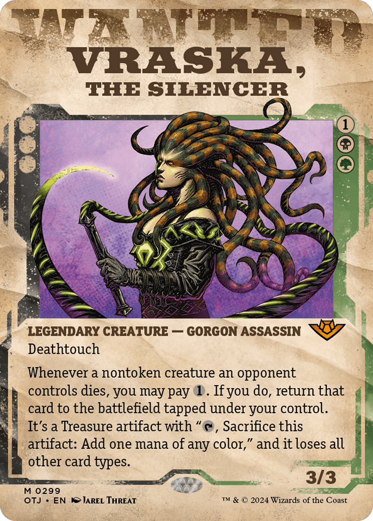 Vraska, the Silencer (Showcase) [Outlaws of Thunder Junction] | Good Games Cannington