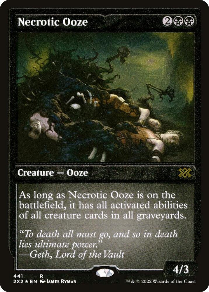 Necrotic Ooze Foil Etched 441 (Double Masters 2022)  - Foil | Good Games Cannington