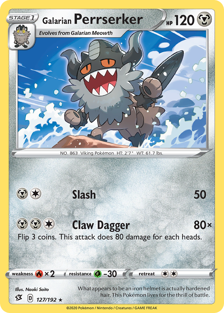 Galarian Perrserker (127/192) [Sword & Shield: Rebel Clash] | Good Games Cannington