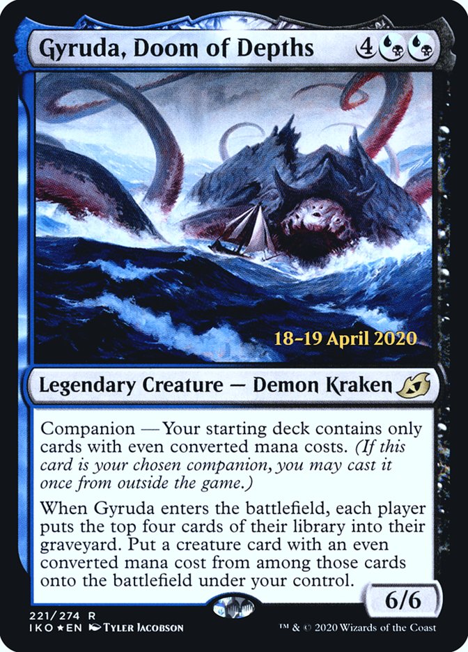 Gyruda, Doom of Depths [Ikoria: Lair of Behemoths Prerelease Promos] | Good Games Cannington
