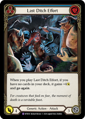 Last Ditch Effort [U-WTR161] (Welcome to Rathe Unlimited)  Unlimited Rainbow Foil | Good Games Cannington