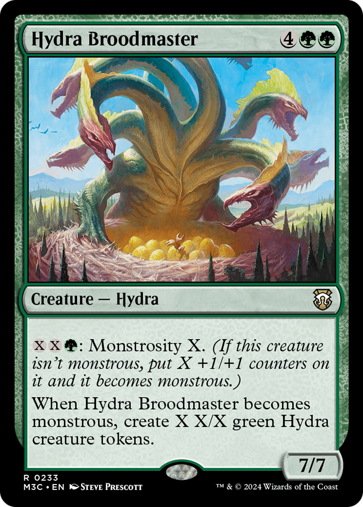 Hydra Broodmaster (Ripple Foil) [Modern Horizons 3 Commander] | Good Games Cannington