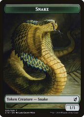 Plant // Snake Double-Sided Token [Commander 2019 Tokens] | Good Games Cannington