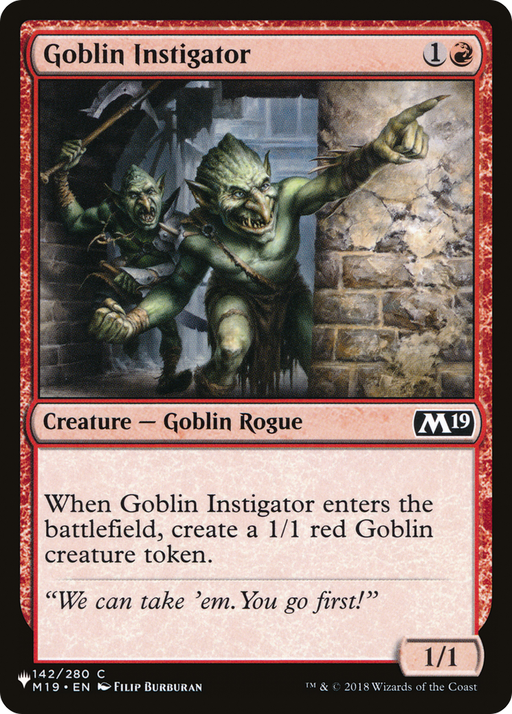 Goblin Instigator [The List] | Good Games Cannington