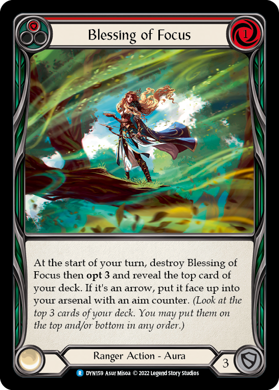 Blessing of Focus (Red) [DYN159] (Dynasty) | Good Games Cannington