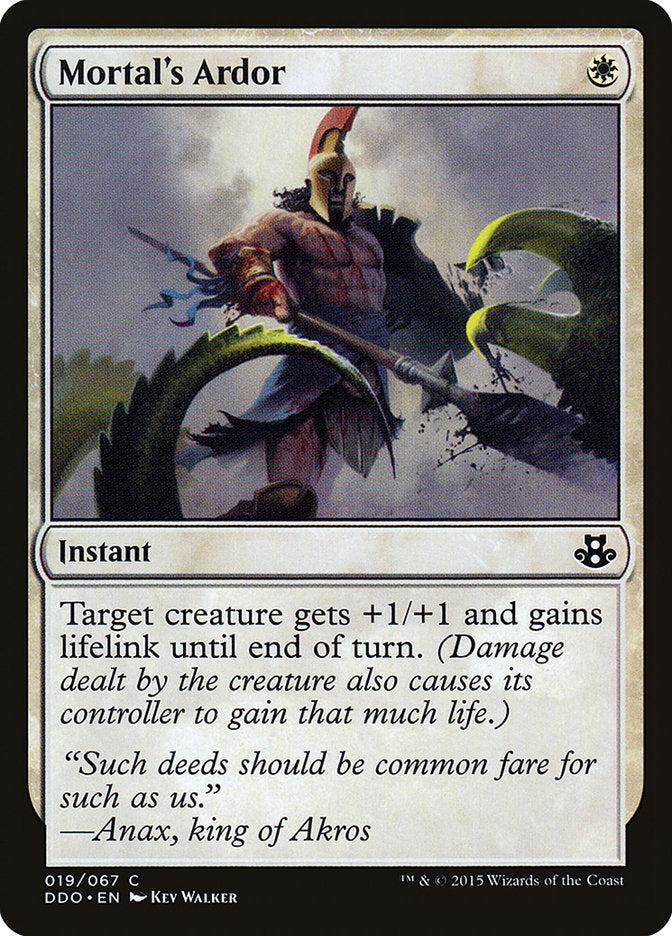 Mortal's Ardor [Duel Decks: Elspeth vs. Kiora] | Good Games Cannington