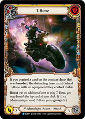 T-Bone (Yellow) [EVR074] (Everfest)  1st Edition Rainbow Foil | Good Games Cannington