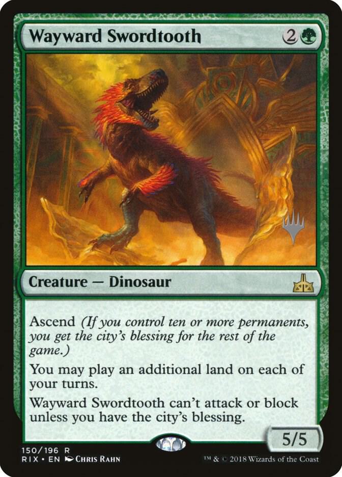 Wayward Swordtooth 150p/98 (Promo Pack: Core Set 2020)  | Good Games Cannington