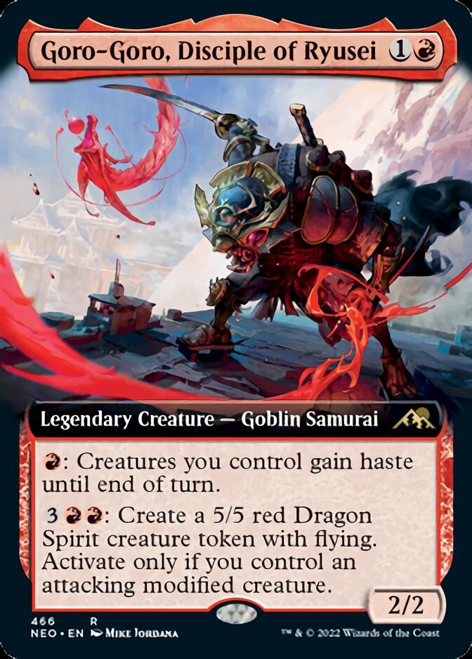 Goro-Goro, Disciple of Ryusei (Extended Art) [Kamigawa: Neon Dynasty] | Good Games Cannington