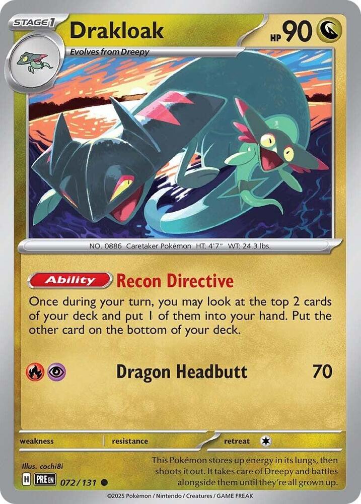 Drakloak (072/131) [Scarlet & Violet: Prismatic Evolutions] | Good Games Cannington