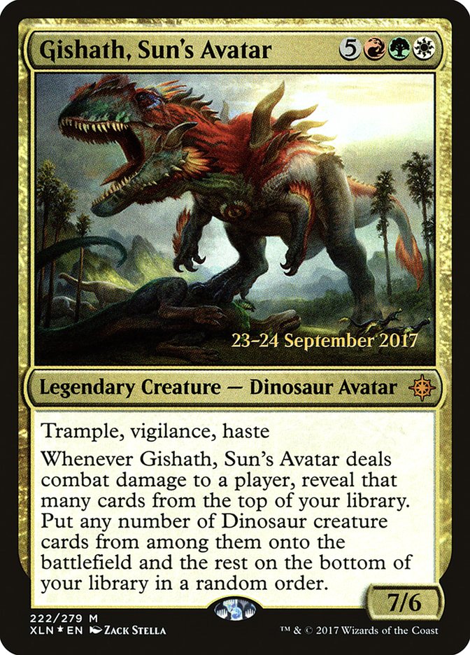 Gishath, Sun's Avatar [Ixalan Prerelease Promos] | Good Games Cannington