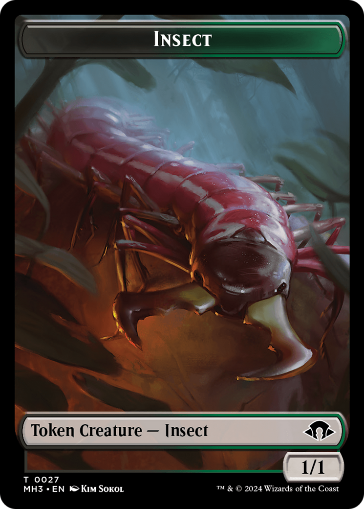 Eldrazi Spawn // Insect (0027) Double-Sided Token [Modern Horizons 3 Tokens] | Good Games Cannington