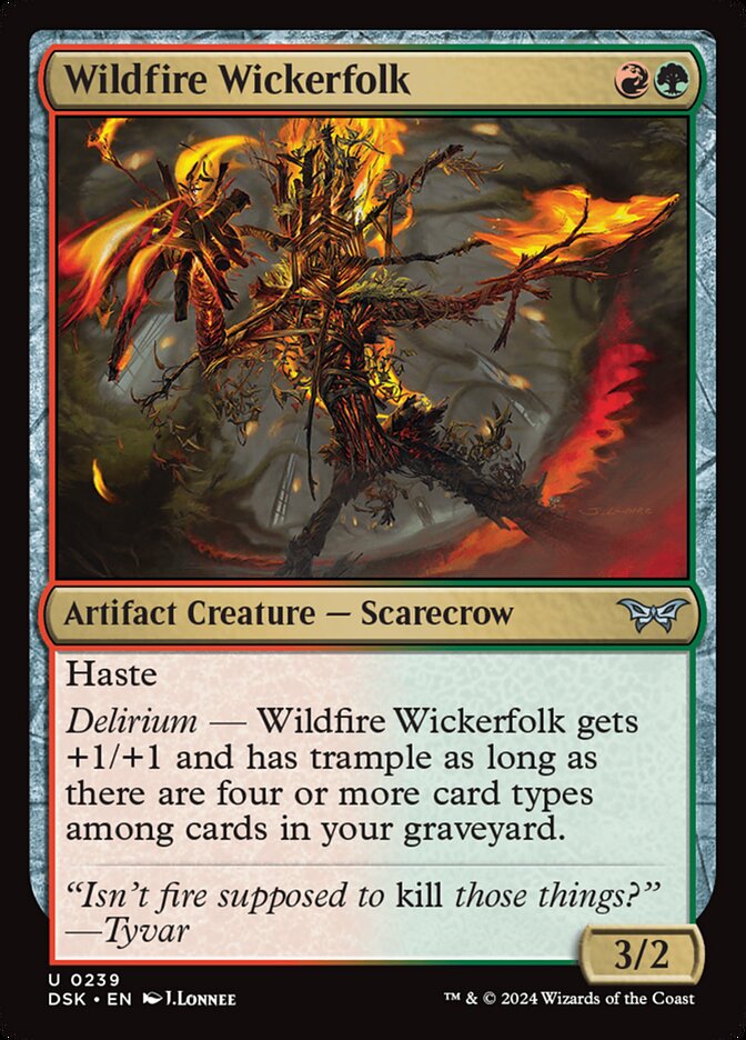 Wildfire Wickerfolk 239 (Duskmourn: House of Horror)  | Good Games Cannington