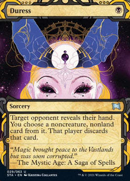 Duress (Foil Etched) [Strixhaven: School of Mages Mystical Archive] | Good Games Cannington
