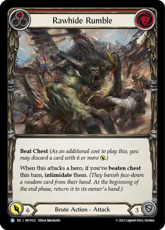 Rawhide Rumble (Red) [HVY023] (Heavy Hitters)  Rainbow Foil | Good Games Cannington
