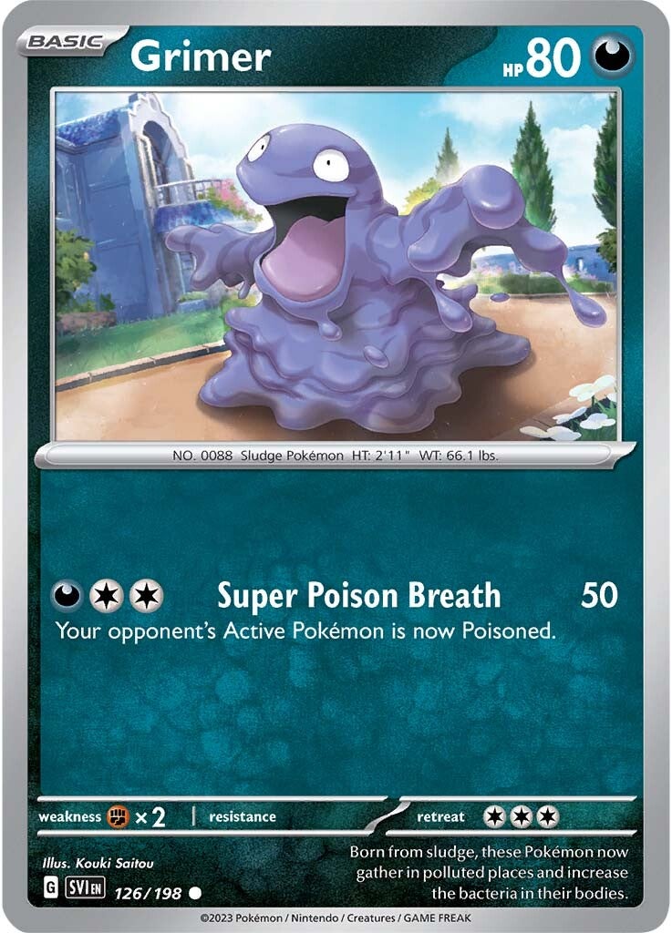 Grimer (126/198) [Scarlet & Violet: Base Set] | Good Games Cannington