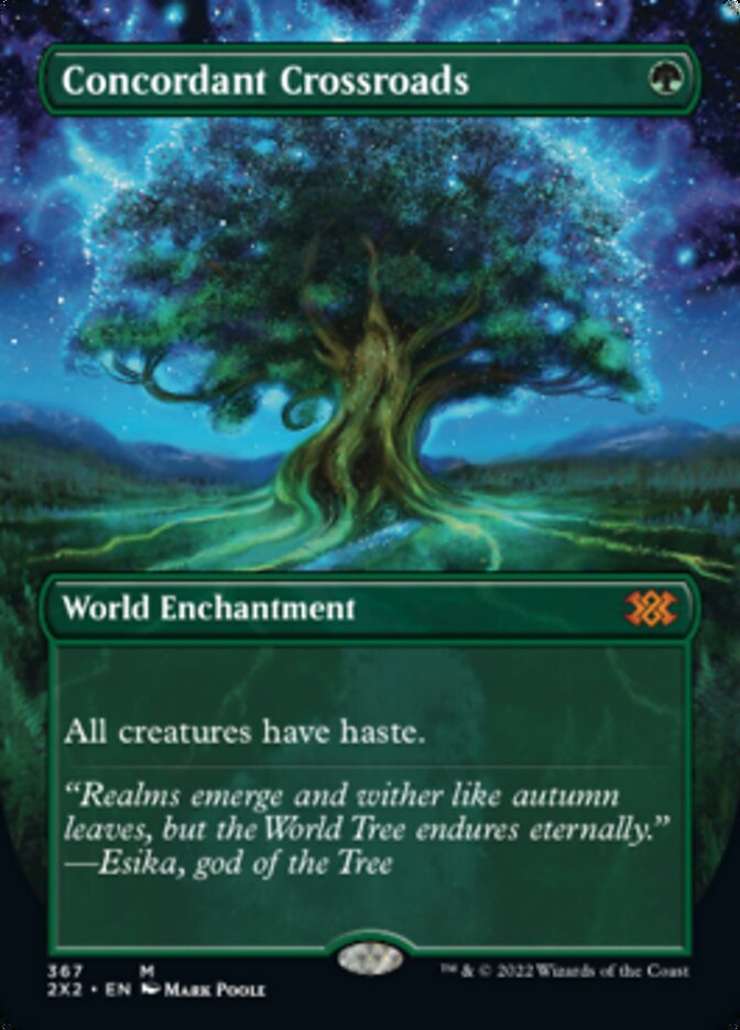 Concordant Crossroads (Borderless Alternate Art) [Double Masters 2022] | Good Games Cannington