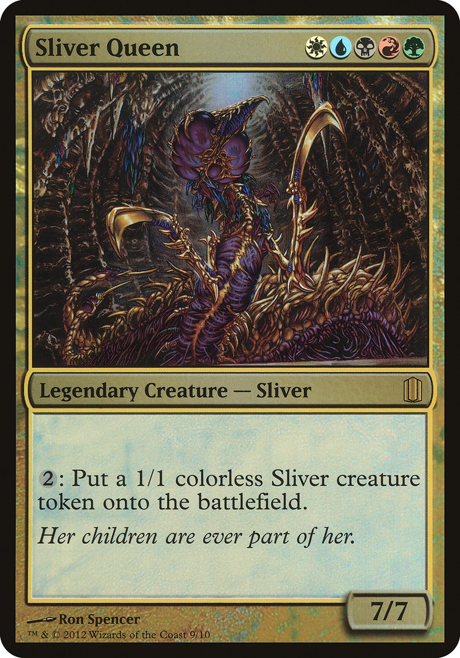 Sliver Queen (Oversized) [Commander's Arsenal Oversized] | Good Games Cannington