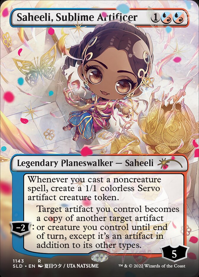 Saheeli, Sublime Artificer (Borderless) [Secret Lair Drop Series] | Good Games Cannington