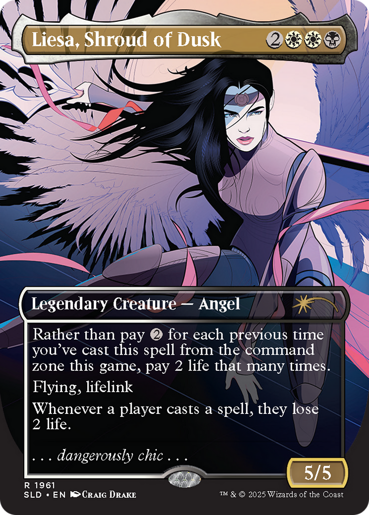 Liesa, Shroud of Dusk (Rainbow Foil) [Secret Lair Drop Series] | Good Games Cannington